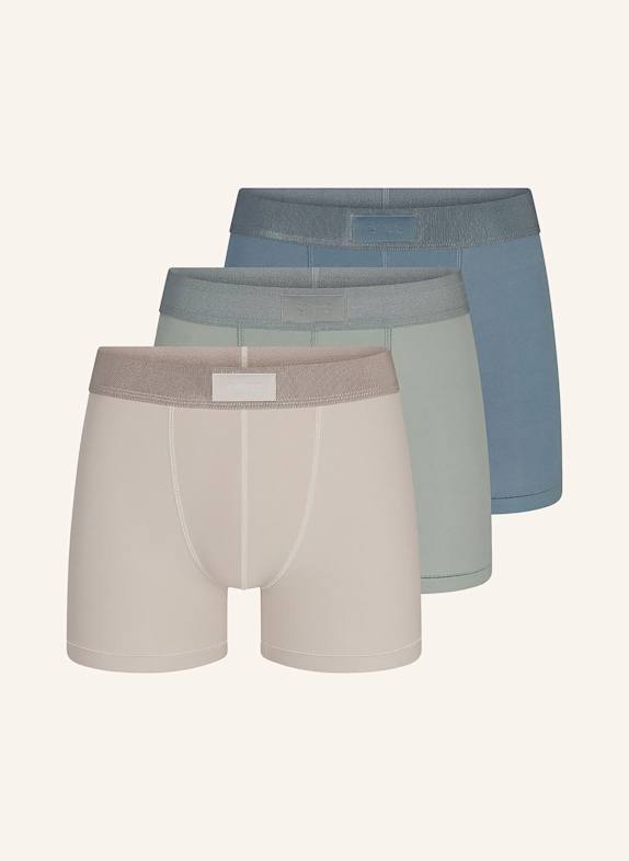 SKIMS 3er-Pack Boxershorts SKIMS COTTON STONE MULTI