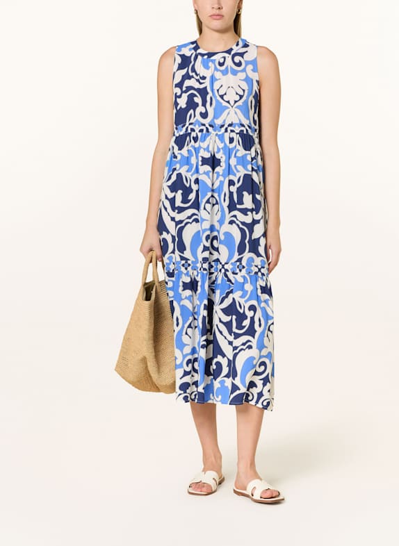 Emily VAN DEN BERGH Kleid DUNKELBLAU / HELLBLAU / WEISS