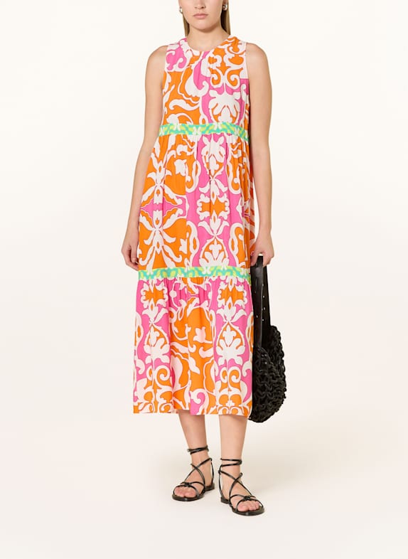 Emily VAN DEN BERGH Kleid ORANGE/ PINK/ WEISS