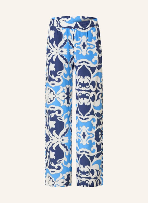 Emily VAN DEN BERGH Marlenehose DUNKELBLAU/ BLAU/ WEISS