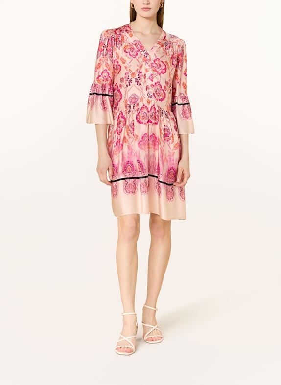 miss goodlife Dress FUCHSIA/ ORANGE/ ROSE GOLD