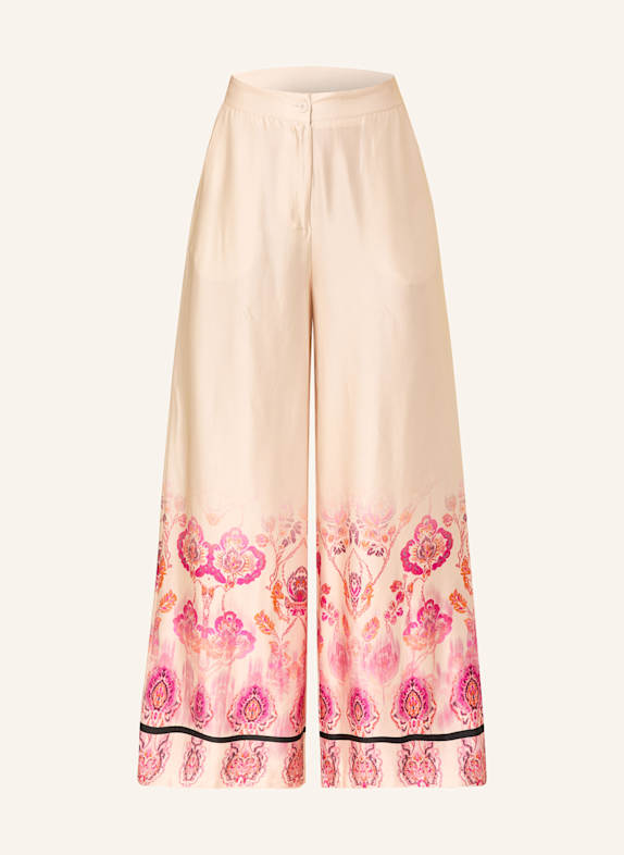miss goodlife Marlenehose aus Satin CREME/ FUCHSIA/ ORANGE