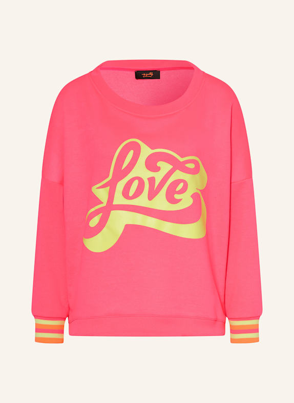 miss goodlife Sweatshirt LOVE NEON PINK/ NEON YELLOW