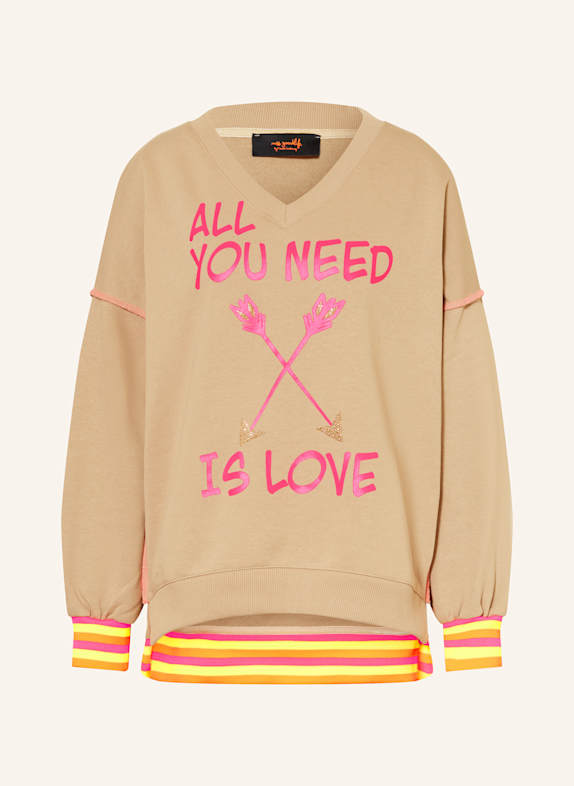 miss goodlife Sweatshirt BEIGE/ PINK