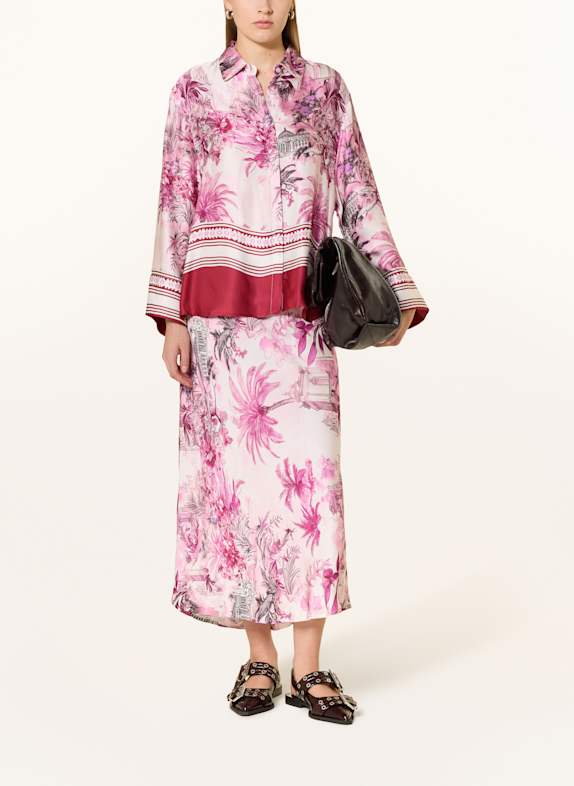 miss goodlife Satin skirt FUCHSIA/ LIGHT PINK
