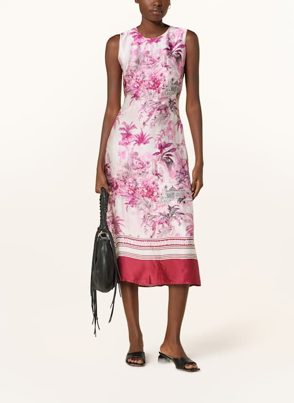 miss goodlife Satinkleid ROSÉ/ DUNKELROT