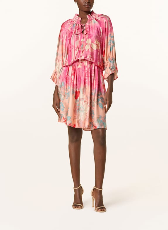 miss goodlife Satinkleid PINK/ CREME