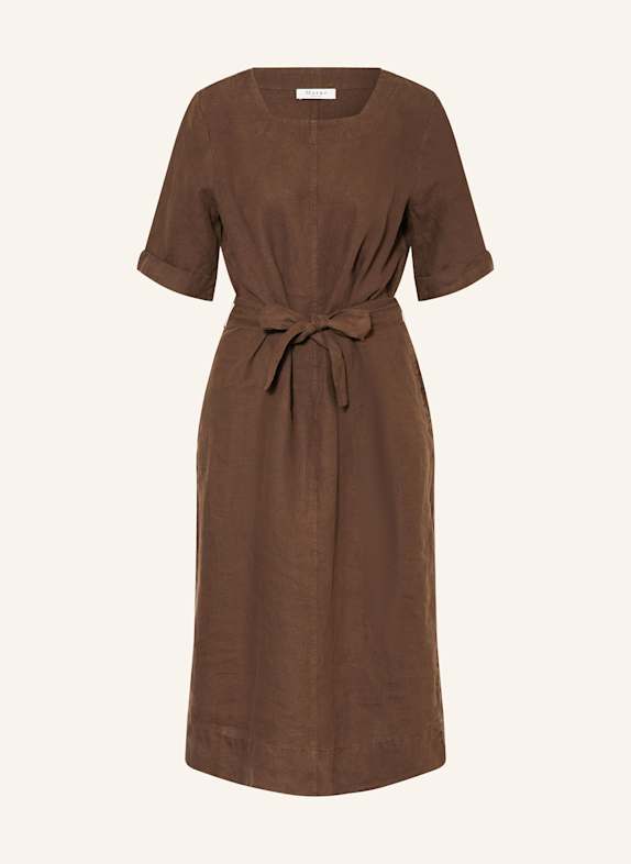 MAERZ MUENCHEN Leinenkleid BRAUN
