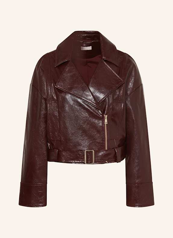 LIU JO Jacket in leather look DARK RED