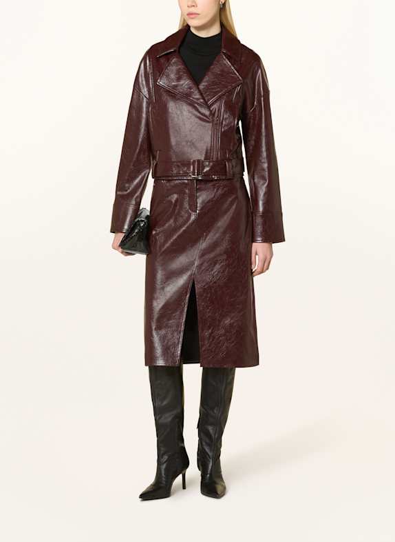 LIU JO Jacke in Lederoptik DUNKELROT
