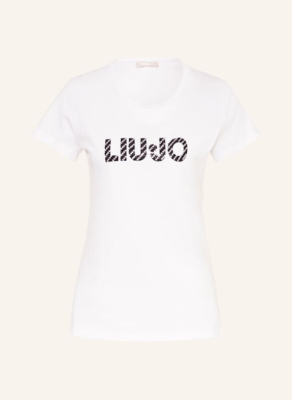 LIU JO Dress with glitter thread WHITE