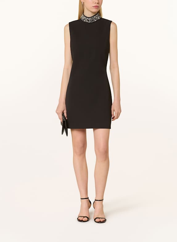 LIU JO Kleid mit Schmucksteinen SCHWARZ