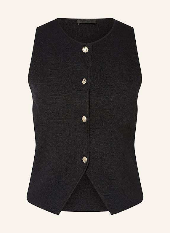 LIU JO Knit vest BLACK