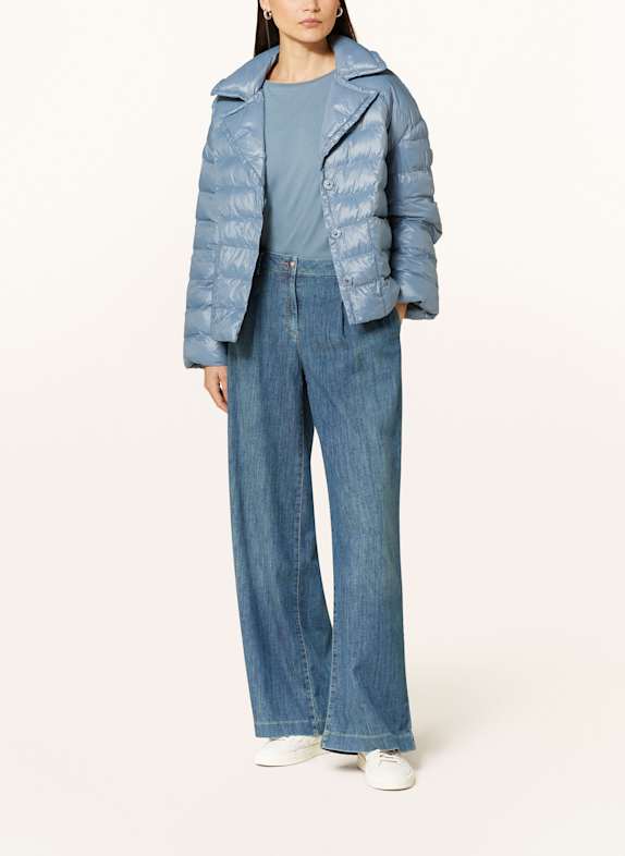 LUISA CERANO Quilted jacket BLUE GRAY