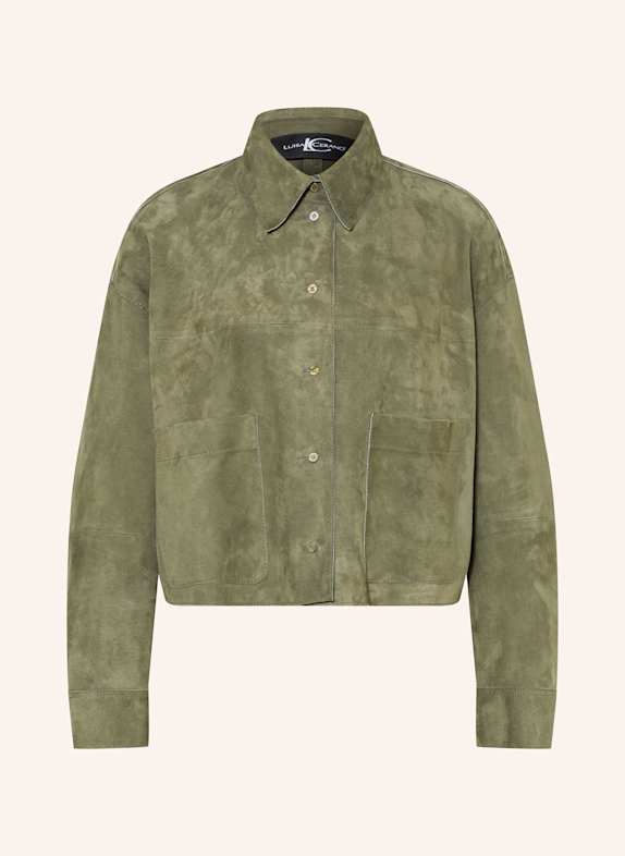 LUISA CERANO Lederblouson KHAKI