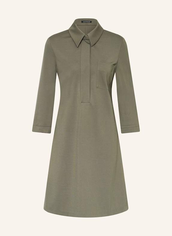 LUISA CERANO Hemdblusenkleid mit 3/4-Arm KHAKI