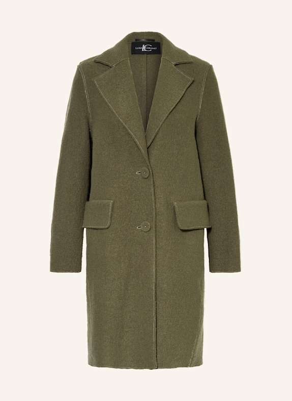 LUISA CERANO Wool coat KHAKI