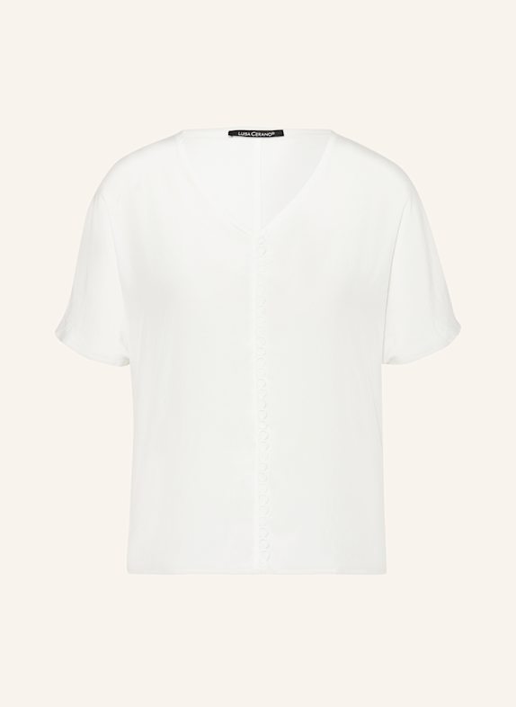 LUISA CERANO Blusenshirt im Materialmix ECRU