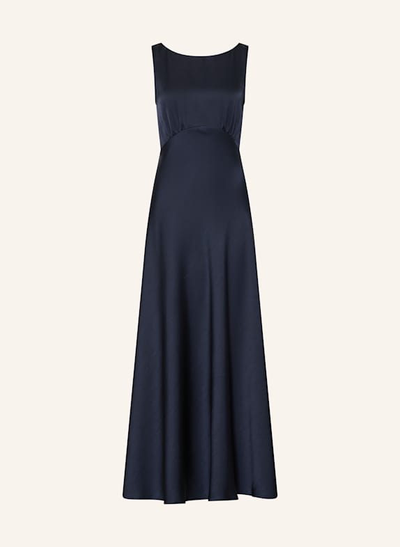 LUISA CERANO Satin dress DARK BLUE
