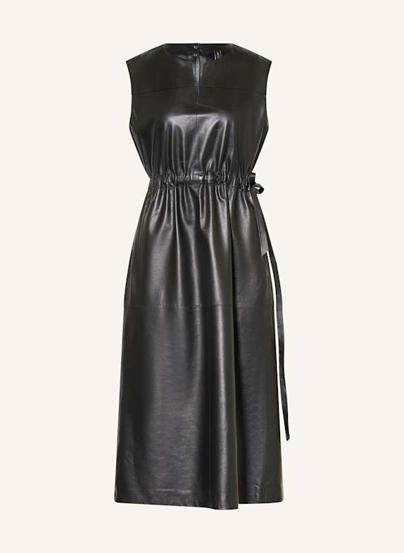 MARC CAIN Lederkleid 900 BLACK