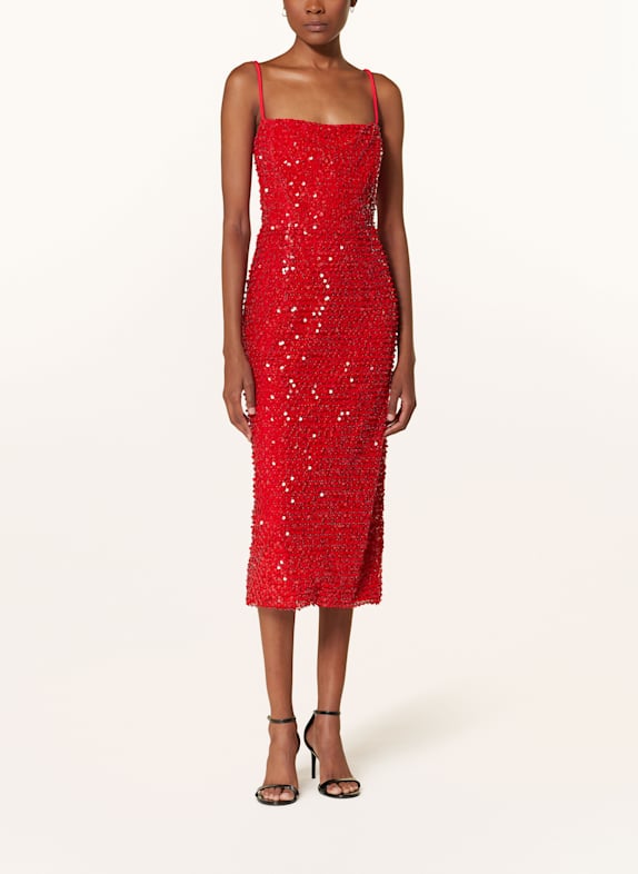 MARC CAIN Cocktailkleid mit Pailletten 282 lollipop