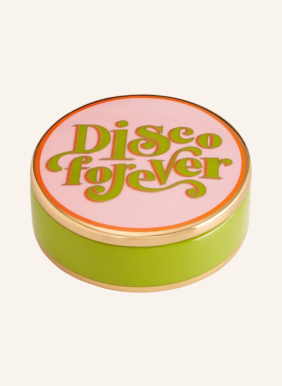 JONATHAN ADLER Aufbewahrungsbox DISCO FOREVER HELLGRÜN/ ROSA/ GOLD