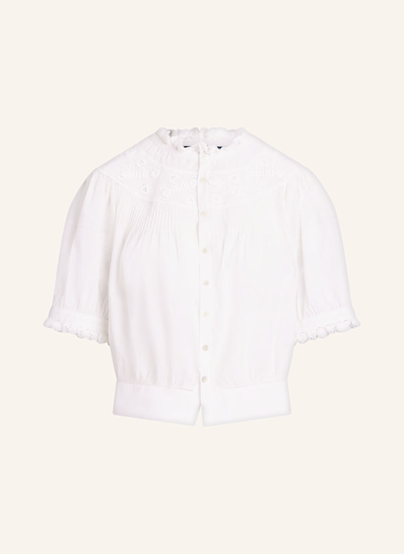 POLO RALPH LAUREN Bluse mit Spitze WEISS