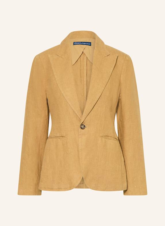 POLO RALPH LAUREN Blezer z lnu CIEMNOŻÓŁTY