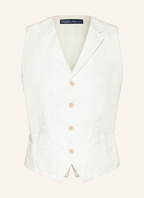 POLO RALPH LAUREN Blazerweste aus Leinen WEISS