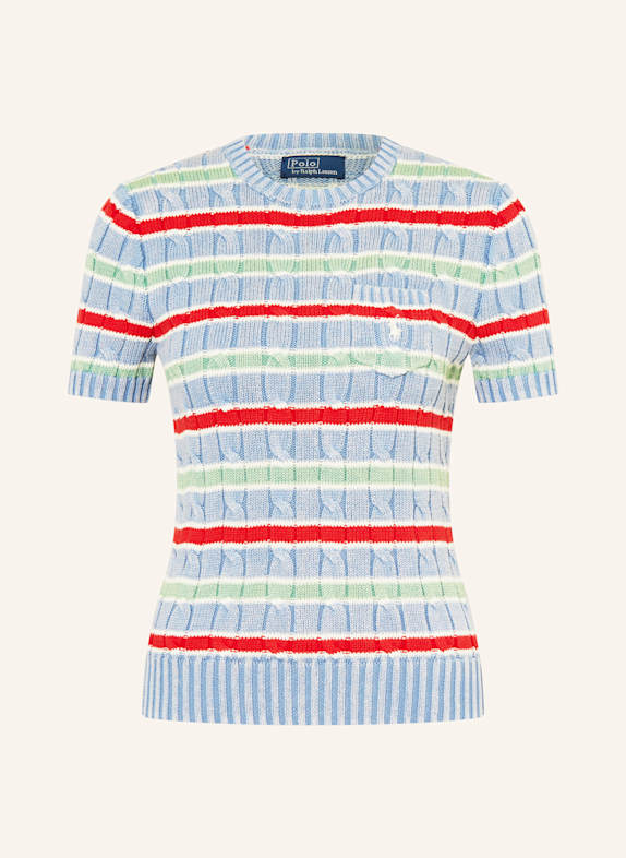 POLO RALPH LAUREN Strickshirt BLAU/ GRÜN/ ROT