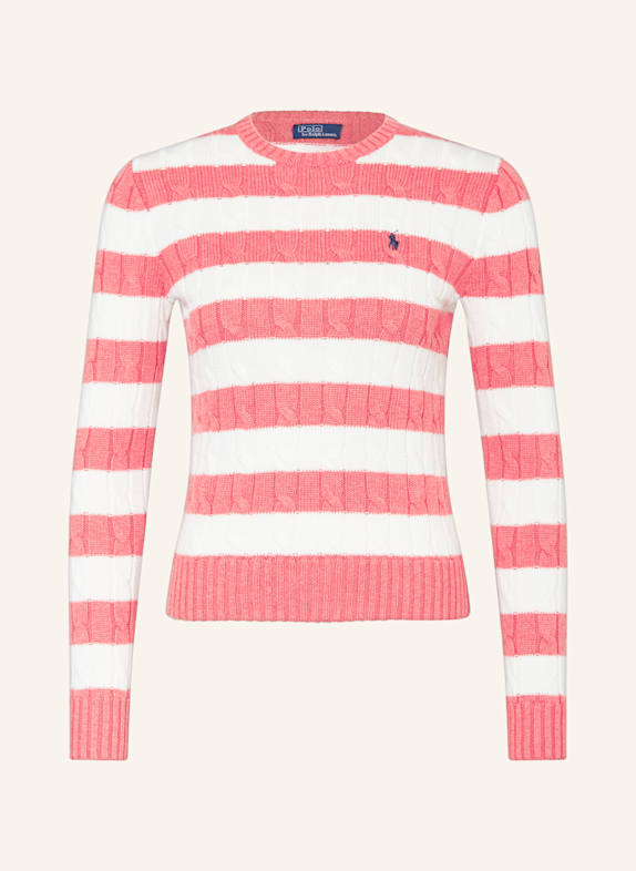 POLO RALPH LAUREN Pullover WEISS/ HELLROT