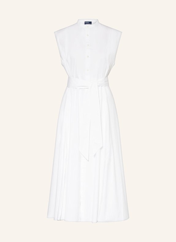 POLO RALPH LAUREN Hemdblusenkleid WEISS