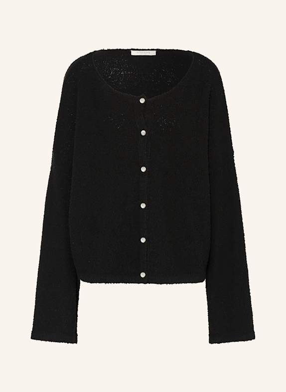 by Aylin Koenig INÉZ bouclé cardigan BLACK