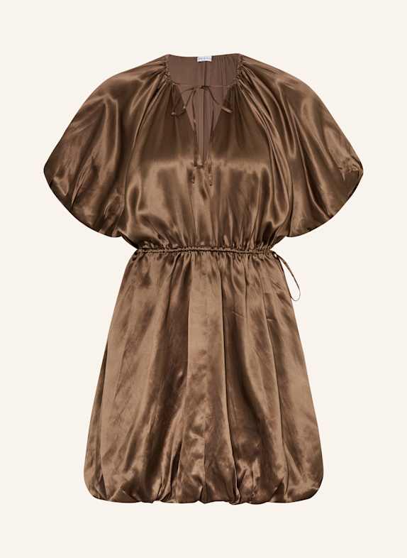 MRS & HUGS Satin dress BROWN