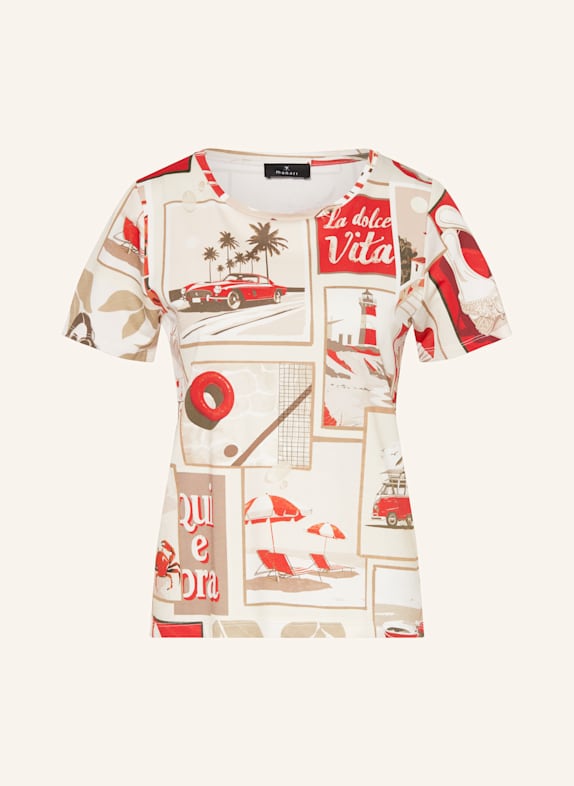 monari T-Shirt CREME/ BEIGE/ ROT