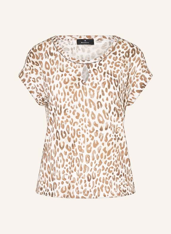 monari T-Shirt CREME/ BRAUN/ DUNKELBRAUN