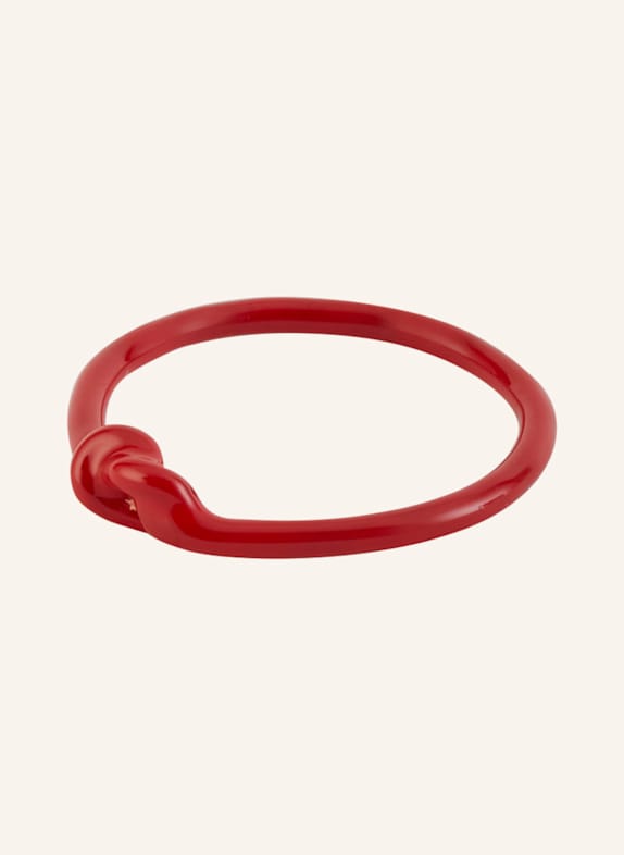 LULU Copenhagen Pierścionek LOVE KNOT CZERWONY