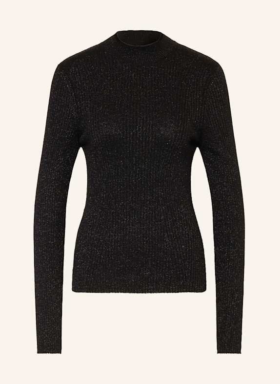 BARBOUR INTERNATIONAL Pullover mit Glitzergarn SCHWARZ
