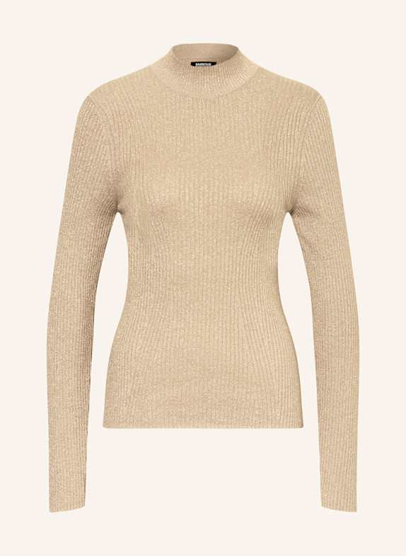 BARBOUR INTERNATIONAL Sweater with glitter thread GOLD