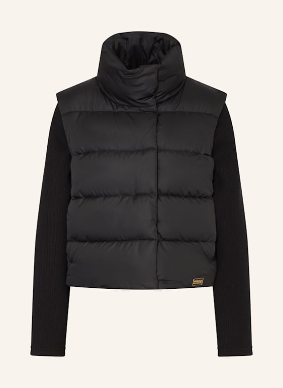 BARBOUR INTERNATIONAL Steppjacke SAN TELMO im Materialmix SCHWARZ