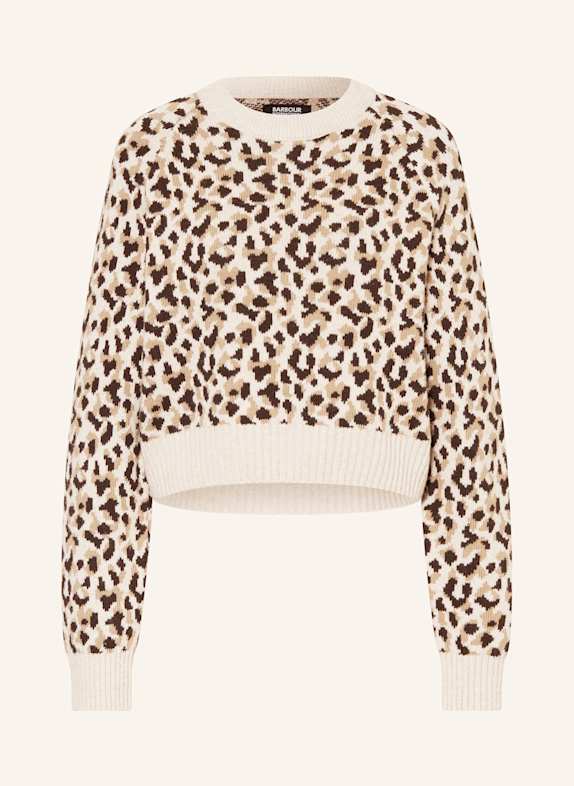 BARBOUR INTERNATIONAL Sweater HARLEY LIGHT BROWN/ BROWN/ DARK BROWN