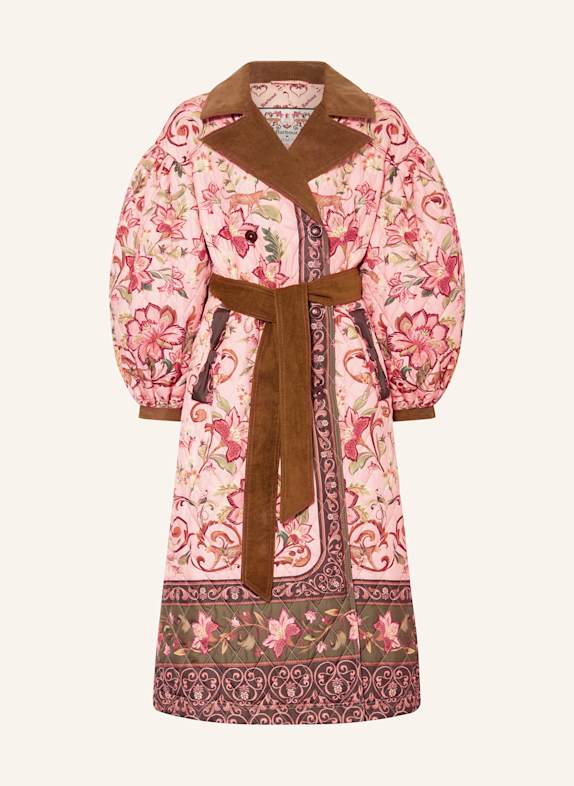 Barbour Steppmantel CAMI QUILT ROSA / PINK / KHAKI