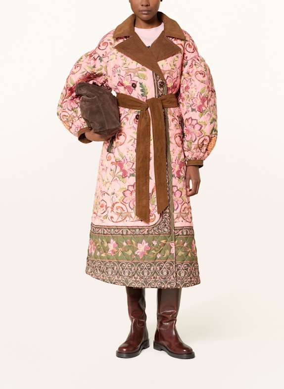 Barbour CAMI QUILT quilted coat PINK / PINK / KHAKI