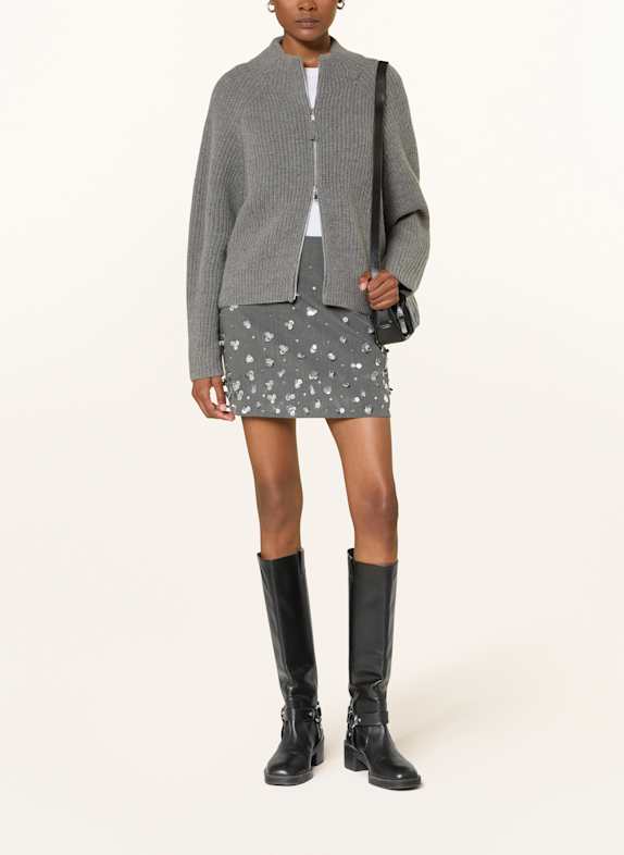 MRS & HUGS Rok met pailletten DONKERGRIJS