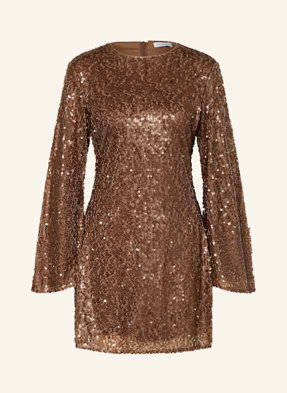 MRS & HUGS Kleid mit Pailletten DUNKELBRAUN