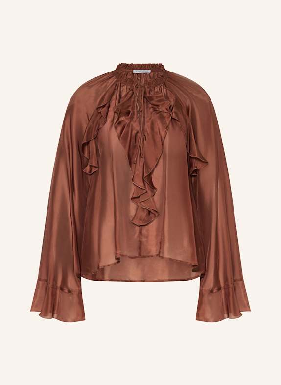MRS & HUGS Blusenshirt mit Volants NUDE