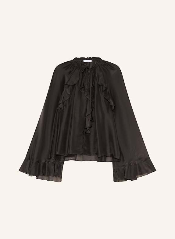 MRS & HUGS Blusenshirt mit Volants SCHWARZ