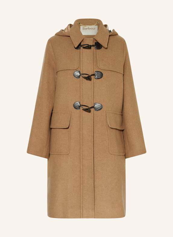 Barbour Budrysówka MELODY z odpinanym kapturem CAMELOWY