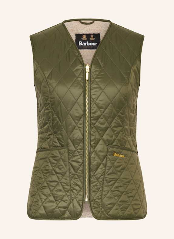 Barbour Weste MARKENFI mit Teddyfell OLIV