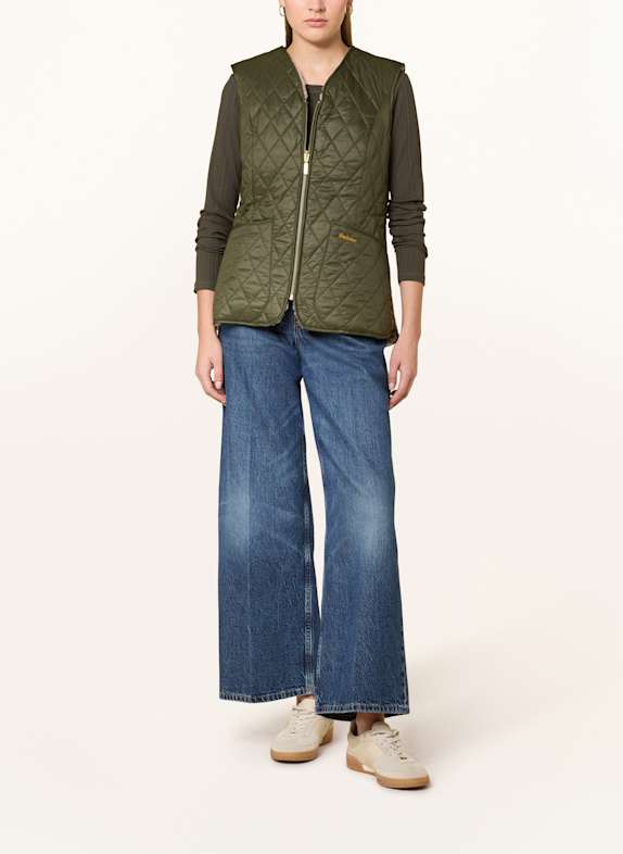 Barbour Weste MARKENFI mit Teddyfell OLIV